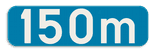 Verkeersbord SB250 G type Ia onderbord - Aanduiding van een afstand - 700x200mm