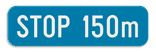 Verkeersbord SB250 G type Ib onderbord - Aanduiding van een afstand - 700x200mm