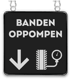 Verkeersbord vierkant reflecterend + eigen ontwerp/opdruk