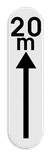 Verkeersbord SB250 G type Xc onderbord - Reglementering op korte afstand