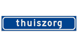 Autobord Blauw/wit 500x100mm reflecterend