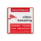 Camerabewaking - Prive terrein - Art. 87.8 België