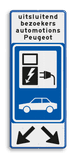 Verkeersbord DOR rechthoek 5:2 reflecterend + eigen opdruk