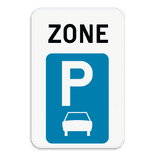 Zonebord SB250 ZE9a - Begin parkeerzone voor motorfietsen, auto’s en minibussen