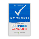 Informatiebord Rookvrije Generatie met eigen logo
