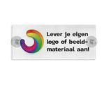 Autobord 400x150mm met zuignappen - eigen ontwerp