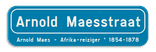 Gepersonaliseerd straatnaambord met ondertekst 700x200mm