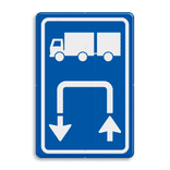 Verkeersbord DOR rechthoek 3:2 reflecterend + eigen ontwerp/opdruk