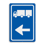 Verkeersbord DOR rechthoek 3:2 reflecterend + eigen ontwerp/opdruk