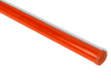 Verkeersbordpaal 1800 mm boven de grond - Staal galva Oranje RAL 2009