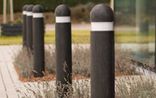 Borne de protection à tête ronde en plastique recyclé 1400 mm