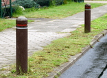 Poteau de protection réflecteur en plastique recylé - Ø150mm