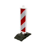 Geleidebaken BB35 type B rood wit dubbelzijdig retro-reflecterend