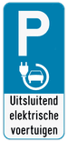 Parkeerbord E9 elektrisch laden + eigen tekst