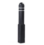 Poteau de protection anti-stationnement octogonal avec tête sphérique - 1400 mm - plastique recyclé