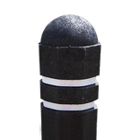 Poteau de protection anti-stationnement octogonal avec tête sphérique - 1400 mm - plastique recyclé