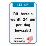 Camerabewaking - koptekst - eigen tekst - Pictogram