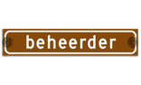 Autobord met zuignappen 375x75mm beheerder reflecterend