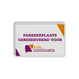 Verkeersbord DOR rechthoek 3:2 reflecterend + eigen ontwerp/opdruk