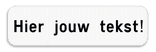 Tekstbord wit/zwart - 2 tekstregels