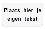Tekstbord wit/zwart - 1 tot 4 tekstregels