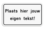 Tekstbord met moderne kader