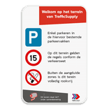 Informatiebord full-colour opdruk eigen ontwerp