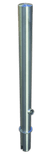 RVS afzetpaal Ø76-102mm - 900mm boven de grond - uitneembaar