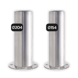 Absperrpfosten aus Edelstahl Ø154-204 mm