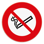Verkeersbord rookverbod