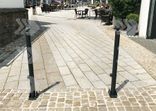 Poteau de trottoir Utrecht gris anthracite avec tête ronde