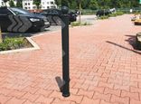 Poteau de trottoir Utrecht gris anthracite avec tête ronde