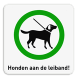 Informatiebord 1:1 Honden aan de leiband