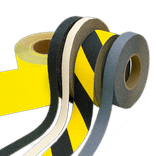 Vloertape rol anti-slip | 25-50-100mm breed | geel, zwart of grijs | lengte 18,3 meter