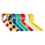 Vloertape rol vinyl (indoor) | 50mm - 33 meter | geel, blauw, rood, groen of wit