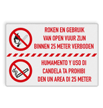 Verkeersbord DOR rechthoek 4:3 reflecterend + eigen opdruk