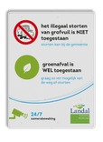 Verkeersbord DOR rechthoek 4:3 reflecterend + eigen opdruk