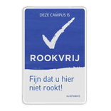 Rookvrij terrein - Smoke free - Op weg naar een Rookvrije generatie - met logo