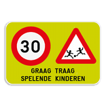 Informatiebord - Spelende kinderen + C43