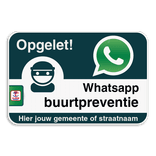 WABP WhatsAppbord met jouw straatnaam