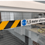 Set vloersticker 1150x50mm - 1,5m afstand houden