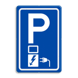Verkeersbord laadpaal RVV E08o oplaadpunt - reflecterend