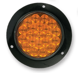 12 volt Losse BASIC 102 LED lamp - amber - Quad Sync. 12V