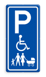 Verkeersbord parkeerplaats voor Invalide en/of Gezinnen