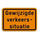 Verkeersbord SB250 F39 - Gewijzigde verkeerssituatie