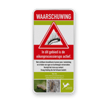 Waarschuwingsbord - Eiken Processierups - in huissstijl