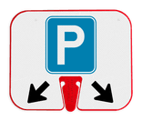 ConeSign - panneau d'information en plastique pour cône de signalisation