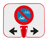 ConeSign - panneau d'information en plastique pour cône de signalisation