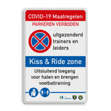Veiligheidsbord - Kiss & Ride voetbaltraining