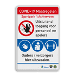 Veiligheidsbord - Kiss & Ride voetbaltraining